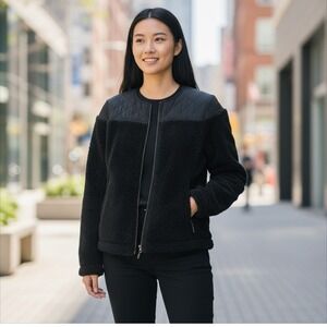 PRANA good lux sherpa winter coat‎ jacket black small